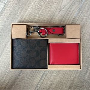 Coach Boxed 3 In 1 Wallet Gift Set In Colorblock Signature Canvas